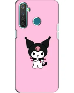 Чохол для Realme 5 з картинкою «Kuromi — рожева ніжність»