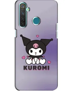 Чохол для Realme 5 з картинкою «Kuromi — фіолетовий арт»