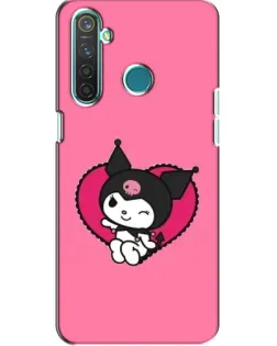 Чохол для Realme 5 з картинкою «Kuromi — любов у серці»