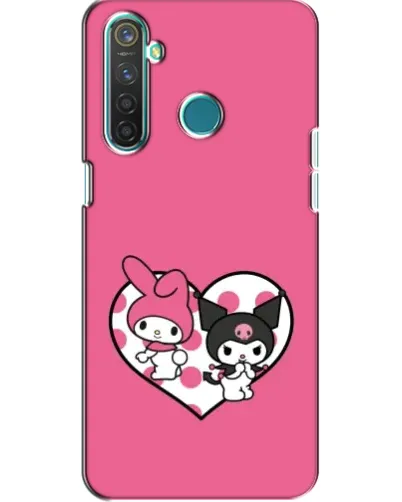 Чохол для Realme 5 з картинкою «Kuromi та My Melody» Чохол для Realme 5 з картинкою «Kuromi та My Melody»