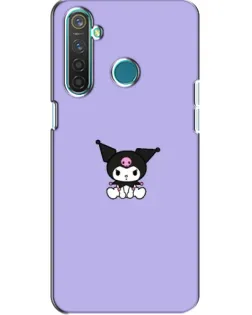 Чохол для Realme 5 з картинкою «Kuromi — фіолетовий мінімалізм»