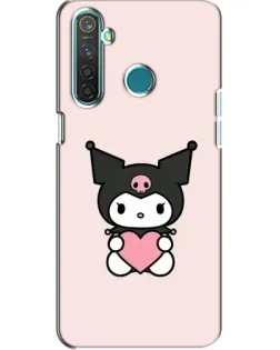 Чохол для Realme 5 з картинкою «Kuromi та серце»