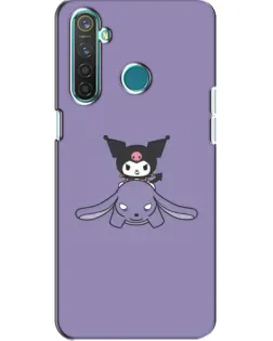 Чохол для Realme 5 з картинкою «Kuromi на ліловому фоні»