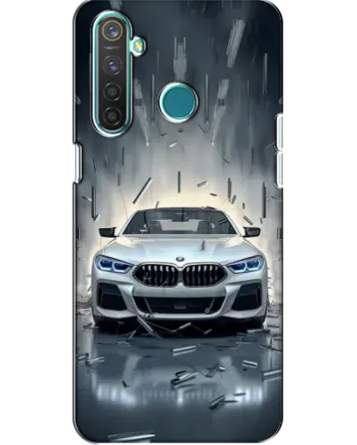 Чохол для Realme 5 з картинкою «BMW у світлі фар»