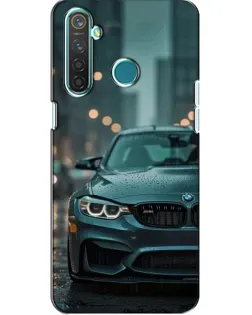Чохол для Realme 5 з картинкою «BMW у вогнях міста»