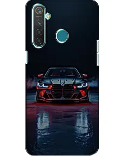 Чохол для Realme 5 з картинкою «BMW на мокрій дорозі»
