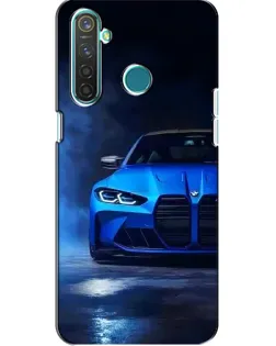 Чохол для Realme 5 з картинкою «Блакитна BMW M4»