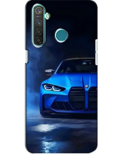 Чохол для Realme 5 з картинкою «Блакитна BMW M4»