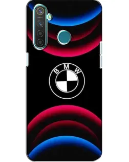 Чохол для Realme 5 з картинкою «Логотип BMW та неонові дуги»