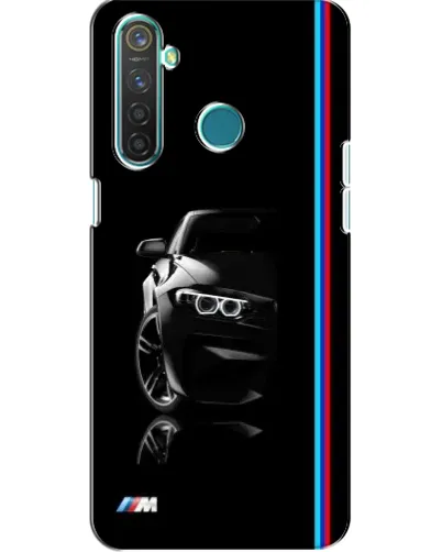 Чохол для Realme 5 з картинкою «Силует BMW в темряві»
