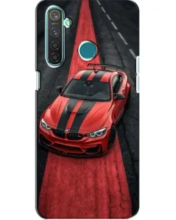 Чохол для Realme 5 з картинкою «BMW на червоній доріжці»