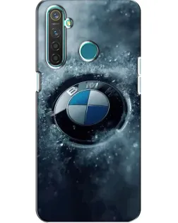 Чохол для Realme 5 з картинкою «Логотип BMW — лід»