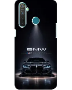 Чохол для Realme 5 з картинкою «BMW крізь нічне місто»
