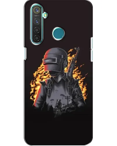 Чохол для Realme 5 з картинкою «PUBG — вогняний силует» Чохол для Realme 5 з картинкою «PUBG — вогняний силует»