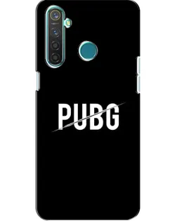 Чохол для Realme 5 з картинкою «PUBG — білий логотип»