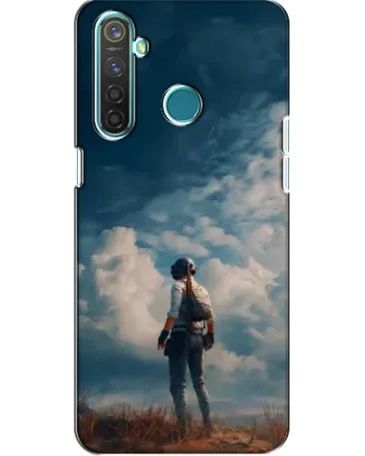 Чохол для Realme 5 з картинкою «Герой PUBG на скелі» Чохол для Realme 5 з картинкою «Герой PUBG на скелі»