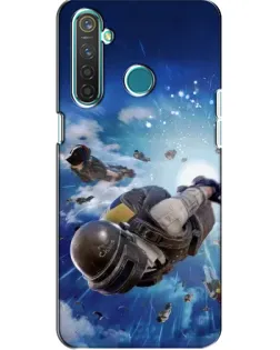 Чохол для Realme 5 з картинкою «Десант PUBG — стрибок»