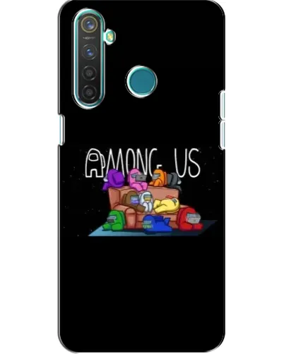 Чехол для Realme 5 с картинкой «Логотип Among Us» Чехол для Realme 5 с картинкой «Логотип Among Us»