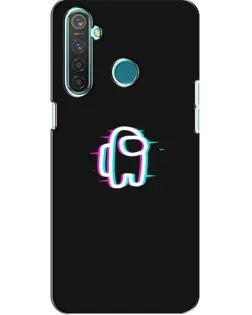 Чохол для Realme 5 з картинкою «Among Us неон»