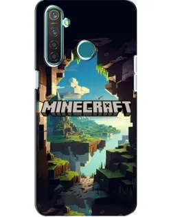 Чохол для Realme 5 з картинкою «Печера Майнкрафт»