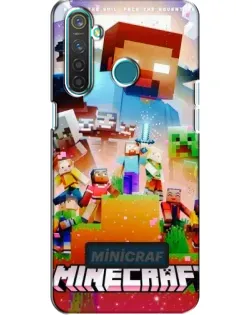 Чохол для Realme 5 з картинкою «Minecraft герої гри»