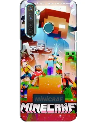 Чехол для Realme 5 с картинкой «Minecraft герои игры» Чехол для Realme 5 с картинкой «Minecraft герои игры»