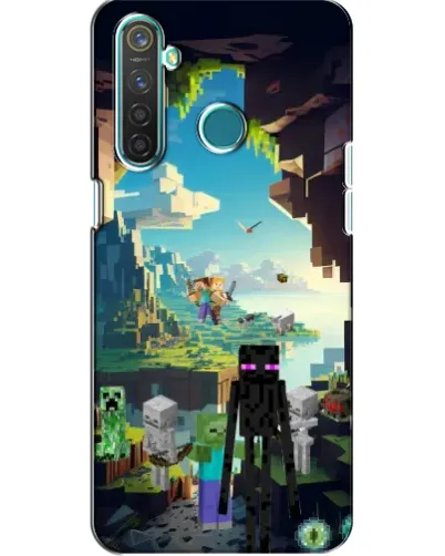Чехол для Realme 5 с картинкой «Эндермен в лесу» Чехол для Realme 5 с картинкой «Эндермен в лесу»