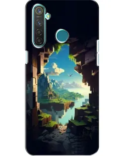 Чехол для Realme 5 с картинкой «Вид из пещеры»