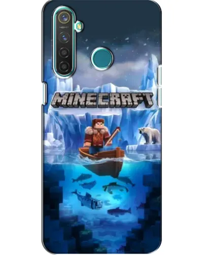 Чехол для Realme 5 с картинкой «Minecraft ледяной мир» Чехол для Realme 5 с картинкой «Minecraft ледяной мир»