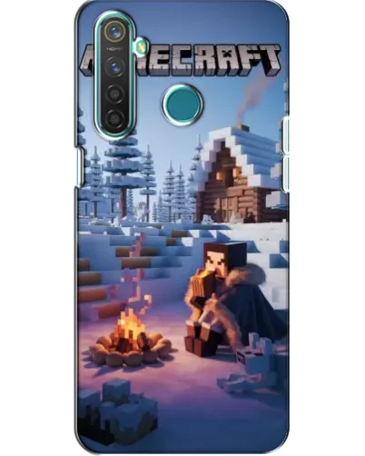 Чехол для Realme 5 с картинкой «Зимний Minecraft» Чехол для Realme 5 с картинкой «Зимний Minecraft»