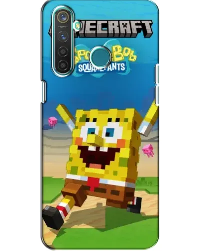 Чехол для Realme 5 с картинкой «Губка Боб Minecraft» Чехол для Realme 5 с картинкой «Губка Боб Minecraft»