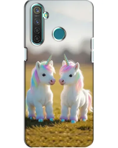 Чохол для Realme 5 з картинкою «Пара єдинорогів» Чохол для Realme 5 з картинкою «Пара єдинорогів»