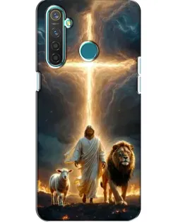 Чехол для Realme 5 с картинкой «Лев Иуды и Свет»