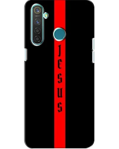 Чехол для Realme 5 с картинкой «Красная линия веры»