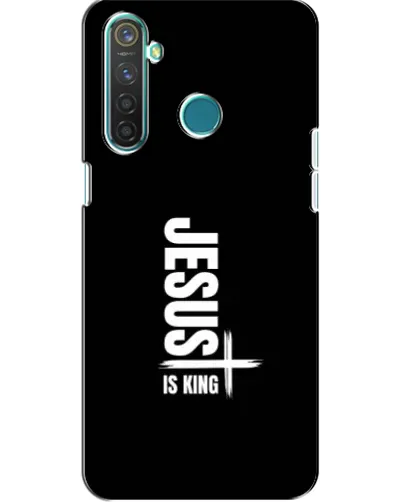 Чехол для Realme 5 с картинкой «Вертикаль веры Jesus»