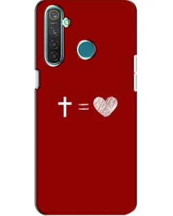 Чехол для Realme 5 с картинкой «Уравнение любви»