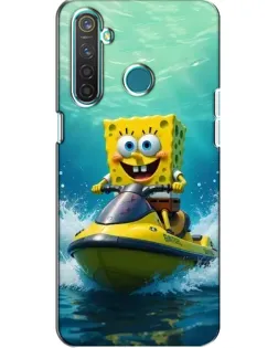 Чохол для Realme 5 з картинкою «Спанч Боб на гідроциклі» Чохол для Realme 5 з картинкою «Спанч Боб на гідроциклі»