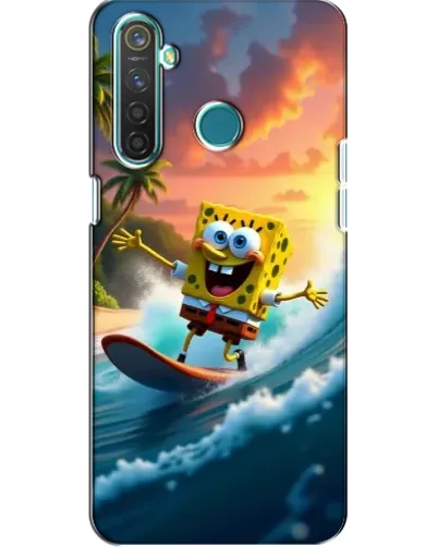 Чохол для Realme 5 з картинкою «Губка Боб серфінгіст» Чохол для Realme 5 з картинкою «Губка Боб серфінгіст»