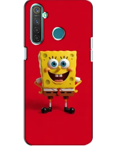 Чохол для Realme 5 з картинкою «Спанч Боб на червоному» Чохол для Realme 5 з картинкою «Спанч Боб на червоному»