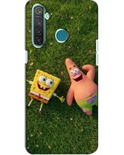 Чехол для Realme 5 с картинкой «Друзья на лужайке»