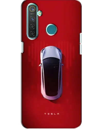 Чохол для Realme 5 з картинкою «Tesla Top View»