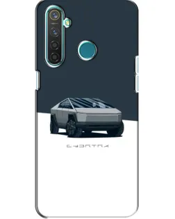 Чохол для Realme 5 з картинкою «Сріблястий Cybertruck Tesla» Чохол для Realme 5 з картинкою «Сріблястий Cybertruck Tesla»