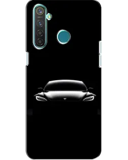 Чохол для Realme 5 з картинкою «Фари Tesla Night» Чохол для Realme 5 з картинкою «Фари Tesla Night»