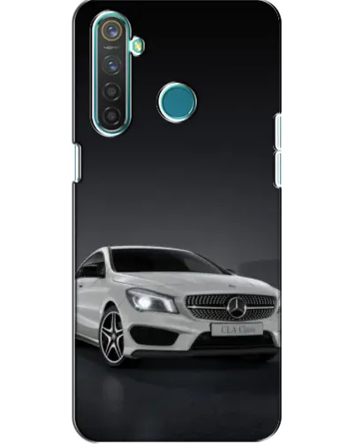 Чехол для Realme 5 с картинкой «Mercedes AMG GT Silver»