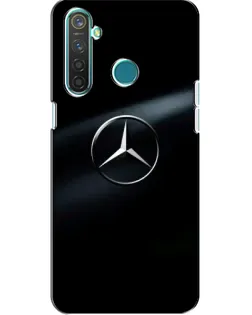 Чехол для Realme 5 с картинкой «Mercedes на металле»