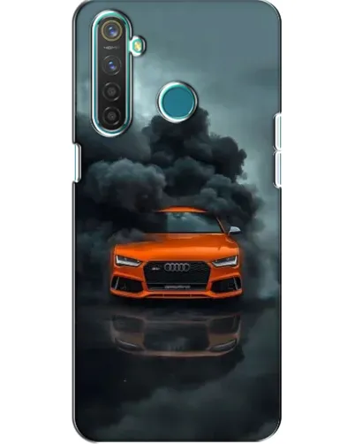 Чехол для Realme 5 с картинкой «Audi в облаках дыма» Чехол для Realme 5 с картинкой «Audi в облаках дыма»