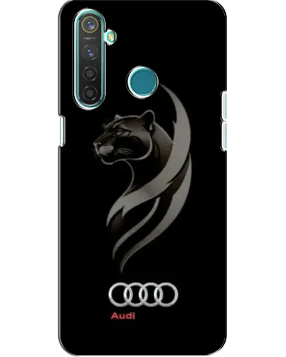 Чехол для Realme 5 с картинкой «Графика — пантера и Audi» Чехол для Realme 5 с картинкой «Графика — пантера и Audi»
