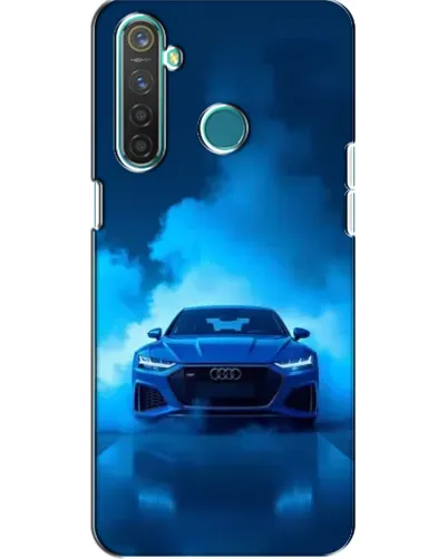 Чехол для Realme 5 с картинкой «Audi — голубая энергия» Чехол для Realme 5 с картинкой «Audi — голубая энергия»
