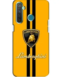 Чохол для Realme 5 з картинкою «Lamborghini Stripe жовтий»