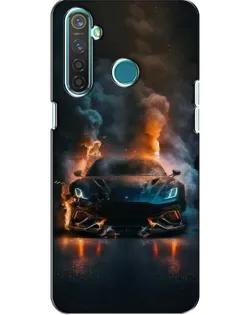 Чохол для Realme 5 з картинкою «Lamborghini димна естетика»